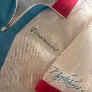NWOT Vintage . Rare design Nakamura woman’s cycling shirt. Size XL P-P 20”